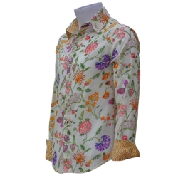 Chemise Homme Fleurs Multicolores