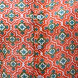 copy of Chemise Homme Imprimé Kaki Et Bleu Aqua