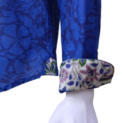 Chemise Homme Fleurs Majorelle