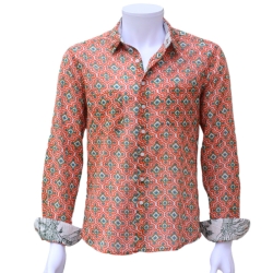 copy of Chemise Homme Imprimé Mini Motif Bordeaux