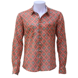 copy of Chemise Homme Imprimé Mini Motif Bordeaux