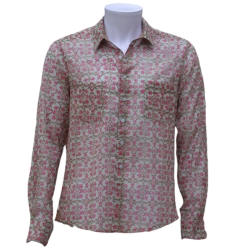 copy of Chemise Homme Imprimé Mini Motif Bordeaux