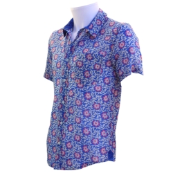 copy of Chemise Homme Imprimé Orange Et Rose