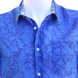 Chemise Homme Fleurs Majorelle