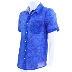 Chemise Homme Fleurs Majorelle