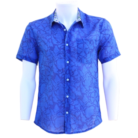 Chemise Homme Fleurs Majorelle