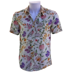 Chemise Homme Fleurs Multicolores