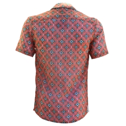 copy of Chemise Homme Imprimé Orange Et Rose