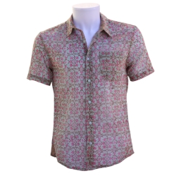 Chemise Homme Blockprint Minifleurs