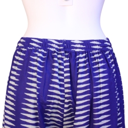 copy of Pantalon Large Femme Imprimé Kaki Et Bleu Aqua