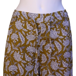 copy of Pantalon Large Femme Imprimé Kaki Et Bleu Aqua