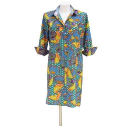 copy of Robe Chemise Imprimé Vert Emeraude