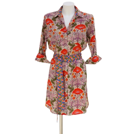 copy of Robe Chemise Imprimé Vert Emeraude