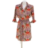 Robe Chemise Imprimé fleurs multicolores