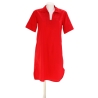 Robe Manches Courtes Rouge