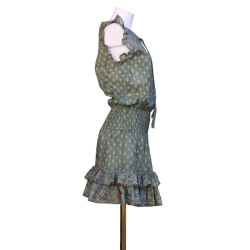 copy of Robe Chemise Imprimé Vert Emeraude